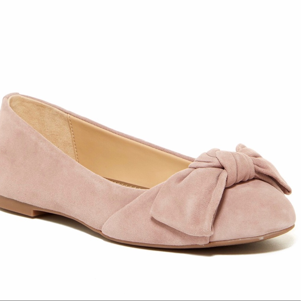 Franny Bow Ballet Flat (Taupe Rose)